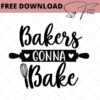 bakers gonna bake free svg